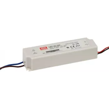 Barošanas avots MEAN WELL LPC-35-700 35W Iekštelpām 110-230V Balts