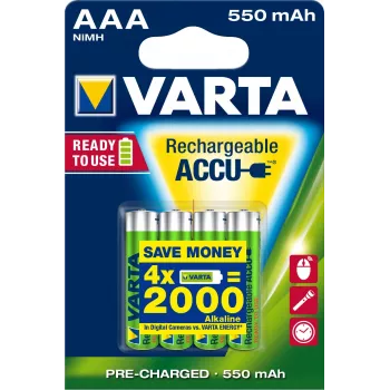 Varta Ready2Use HR03 AAA uzlādējamā baterija 4gab.