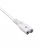 Akyga AK-RD-07A barošanas kabelis CEE 7/16 – IEC C7 (astotnieks), CCA, 3 m, balts