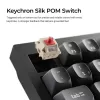 Mehāniskā tastatūra Keychron V3 Ultra 8K — vads & Bluetooth, QWERTY izkārtojums, RGB LED, melna