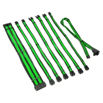 Kabeļa pagarinājuma komplekts Kolink COREPRO-EK-12VT2-GRN 12V 2x6-pin Type 2 Venom Green
