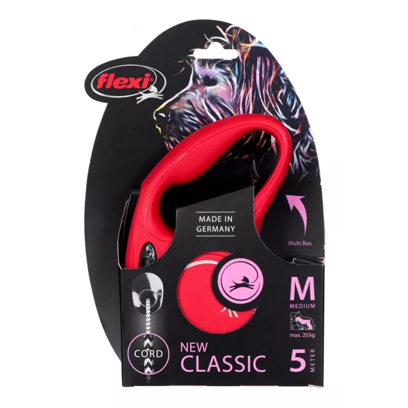 FLEXI New Classic M - izvelkamā pavada - 5 m