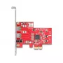 DeLOCK 90738 PCIe FireWire adapteris iekšējais IEEE 1394 sarkans