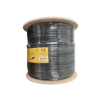 Gembird CAT6 UTP āra vads ar cieto vadu 305m melns