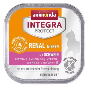 Slapjā barība kaķiem animonda Integra Protect Mature Pork Grain Free 100 g – nieru atbalsts, pieaugušiem