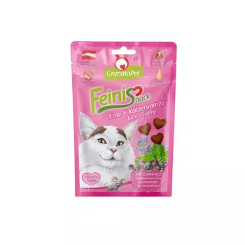 Kaķu gardumi Fox4Pets GRANATAPET FeiniSnack Pīle & kaķumētra, gaļīgs cietais maisiņš, 50 g, bez cukura, bez lipekļa
