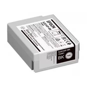 Epson SJIC42P-BK oriģinālā melnā tintes kasetne, 1 gab.