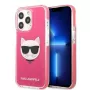 Karl Lagerfeld KLHCP13XTPECPI Cietais maciņš iPhone 13 Pro Max 6.7 Fuksija/FUSCHIA Choupette Head