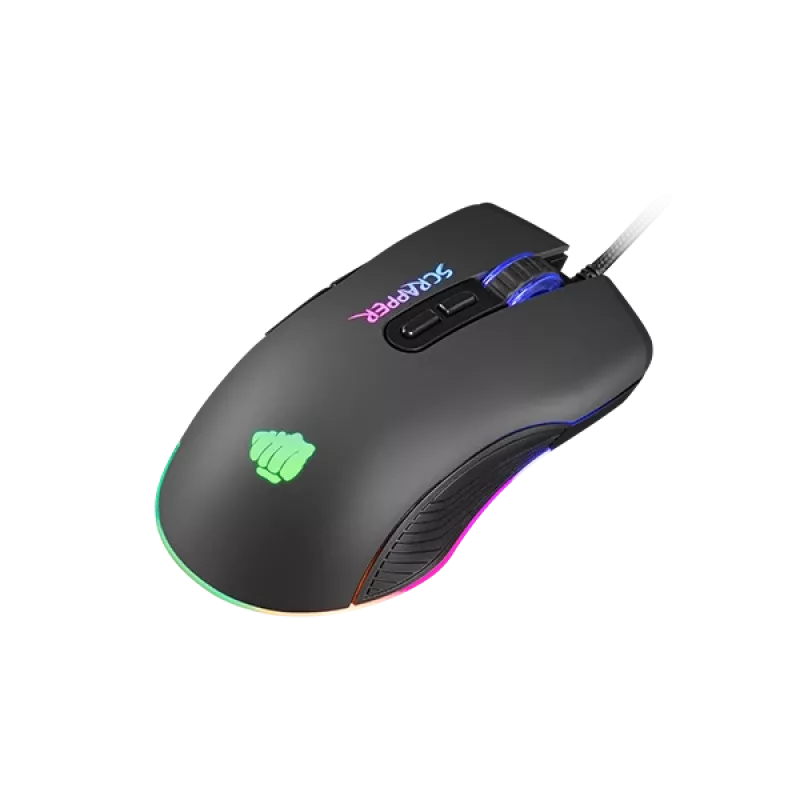 FURY Scrapper Gaming pele Ambidextrous USB Type-A Optiskā 6400 DPI