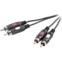 SpeaKa Professional RCA Audio Savienojuma Kabelis [2x RCA-Spraudnis - 2x RCA-Spraudnis] 2.50 m Melns (SP-7869768)