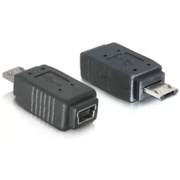 Adapteris USB micro-B vīrišķais uz mini USB 5-pin DeLOCK 65063