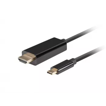 Video kabeļa adapteris Lanberg CA-CMHD-10CU-0018-BK 1,8 m USB Type-C uz HDMI
