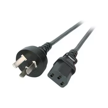 EFB-Elektronik barošanas vads Ķīna - C13 180°, melns, 1,8 m, 3 x 0,75 mm²