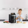 Karstā gaisa fritieris Taurus Air Fry Duo Slim 13 L dubultā, 2800 W, skārienvadība, melns
