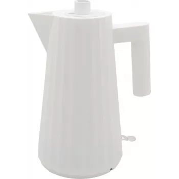 Alessi MDL06 W Plissé Elektriskā Tējkanna Balta, ES-Spraudnis (MDL06 W)