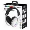 Subsonic Vektra SA5717-2 bezvadu austiņas, ausis apņemošas, RGB LED, 7.1 emulācija, baltas