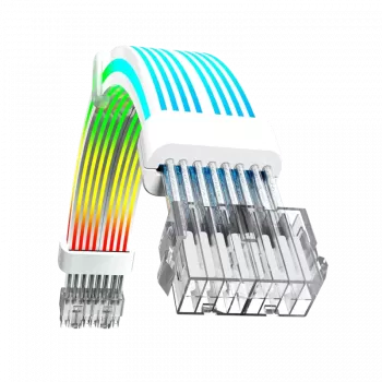 Gamemax VGA/CPU 2x8PIN-B | Baltā pagarinātāja kabelis barošanas blokam