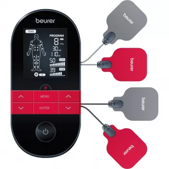Beurer EM 59 Heat TENS/EMS elektrostimulators – 64 programmas, akumulators