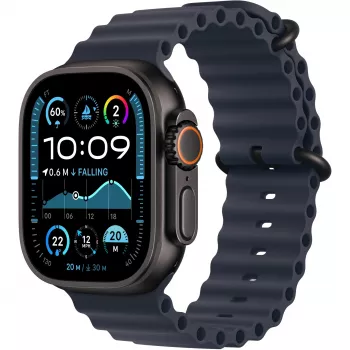 Apple 49mm Navy Ocean Band pagarinājums, melns titāna apdare
