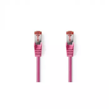 Nedis tīkla kabelis - RJ-45 (T) uz RJ-45 (T) - 15,0m - SFTP - CAT 6 - Lietais, apaļš - rozā (CCGP85221PK150)