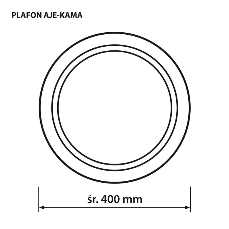 LED griestu lampa ActiveJet AJE-KAMA 24W apaļa 4000K 2580 lm IP20 40 cm