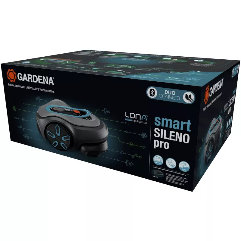 Robotiskais zāles pļāvējs Gardena smart SILENO pro Battery 600 m² 16 cm