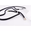 Phone necklace maciņš Lookabe iPhone 7/8 Plus — zelta ķēde, melns maciņš