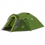 Coleman Dome Tent Darwin 4 Plus Blackout — 4-vietīgs kupolveida tunelis ar priekštelpu, tumši zaļš/gaisma zaļš