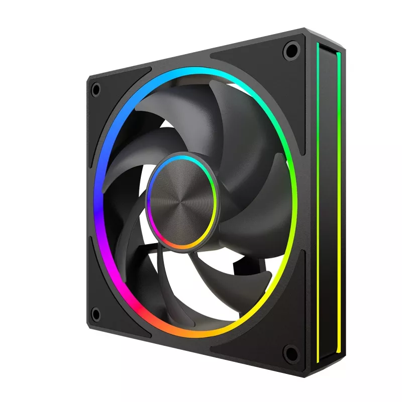 Dzesēšanas ventilators MODECOM VOLCANO LOOP 120 ARGB, 120 mm, PWM, 400–1400 RPM, Melns