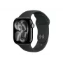 Apple Watch Series 11 GPS + Cellular 42mm Jet Black Aluminium Case ar Black Sport Band - M/L | Apple