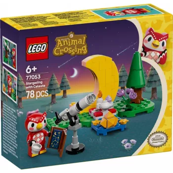 Būvējama rotaļlieta LEGO Animal Crossing Zvaigžņu vērošana ar Eifēmiju komplekts 77053