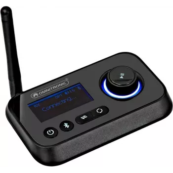 Bluetooth raidītājs/uztvērējs Omnitronic BDT-5.2PRO Aptx HD — bezvadu audio raidītājs un uztvērējs
