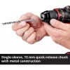 Einhell TE-CD 18/44 Li-I bezvadu urbjmašīna 24000 RPM 1.59 kg Melna, Sarkana