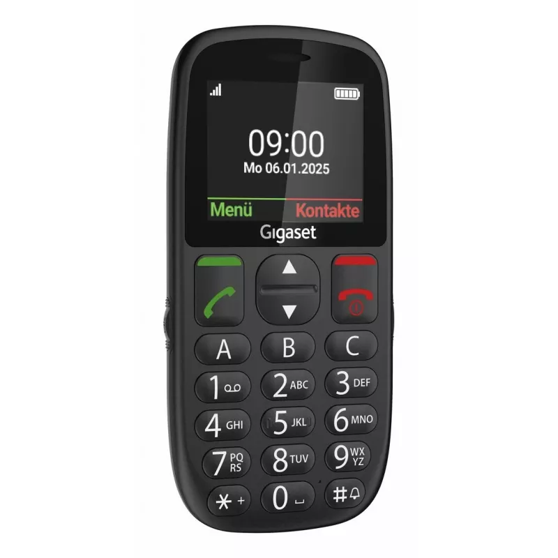 Gigaset GL395 mobilais tālrunis, melns