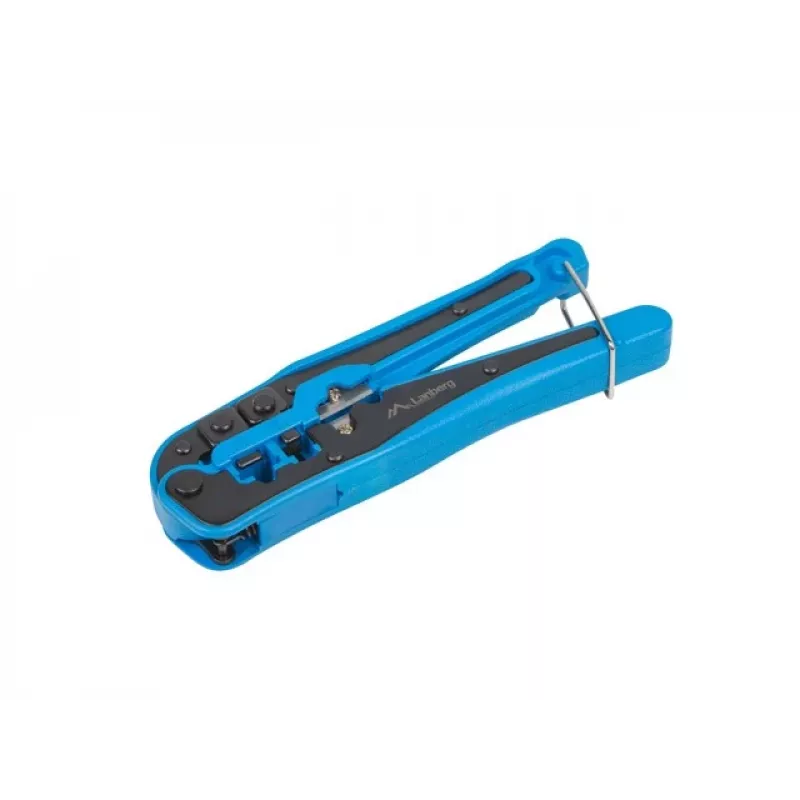 Saspiedes knaibles LANBERG NT-0202 RJ-11 savienotājiem, maks. kabeļa diametrs 6 mm, melna/zila