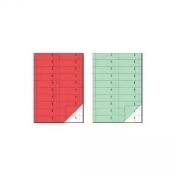 Veidlapu bloks Sigel BO111 A4 1000 kopijas (2 x 50 lapu komplekti) gaiši zaļš