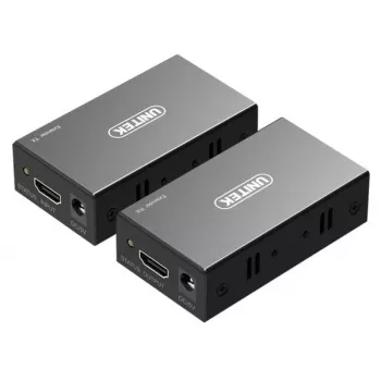Unitek HDMI pagarinātājs pa Ethernet, 60m, V100A