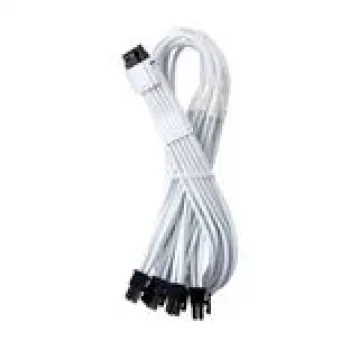 CableMod C-Series Pro ModMesh 16 kontaktu uz 4×8 kontaktu aptīts kabelis Corsair Type 3/4 barošanas blokiem, 60 cm, balts