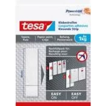 tesa 77771 Līmlentes tapetēm un apmetumam, balta, 3 gab.