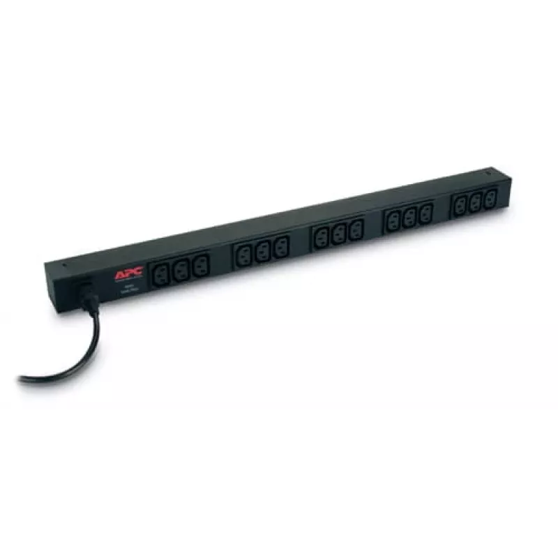 APC RACK PDU BASIC ZERO U 10A 230V strāvas sadalītājs 15 kontaktligzdas 0U Melns