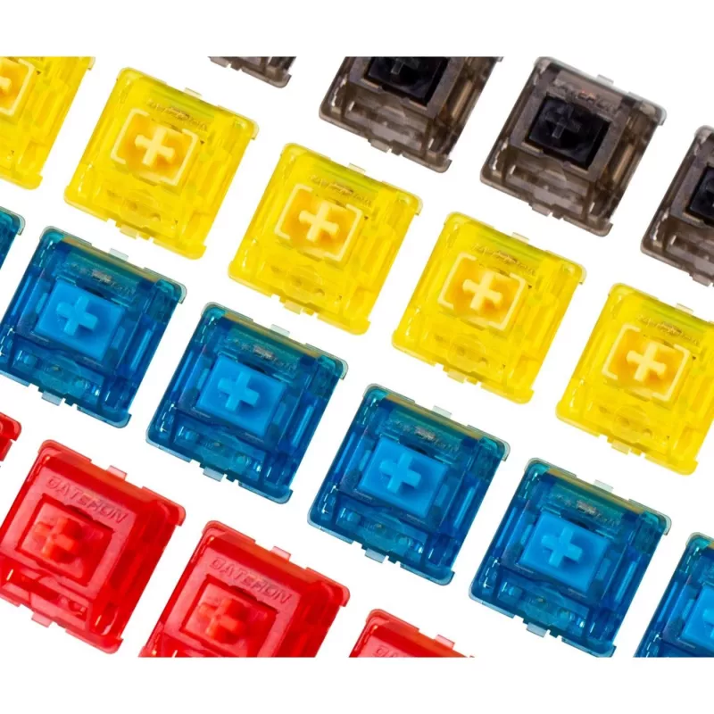 Taustiņu slēdži Keychron G36 Dzelteni Plastmasas Hot-Swappable