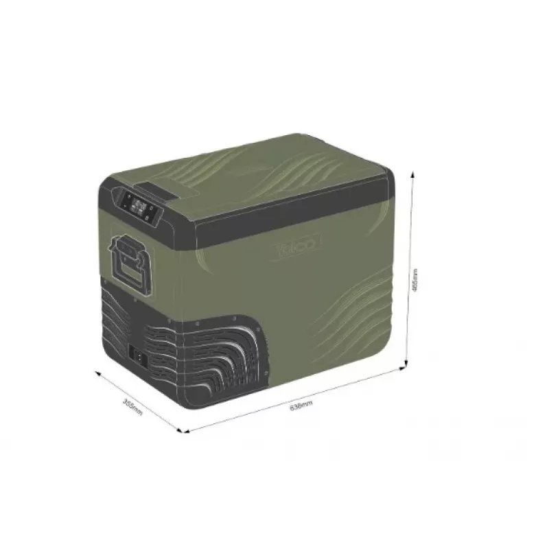 Yolco KX40 GREEN pārnēsājams kompresora ledusskapis