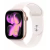 Apple Watch Series 11 GPS 46mm Rožu zelta alumīnija korpuss ar Light Blush sporta siksniņu S/M