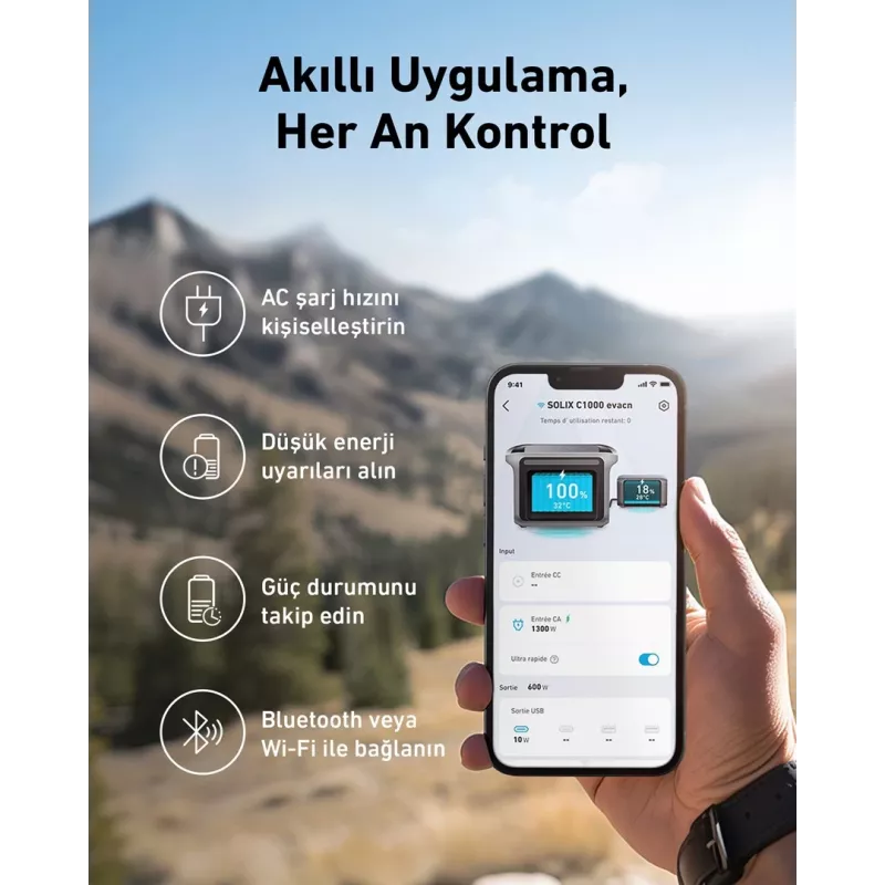 Anker Solix C1000X pārnēsājama elektrostacija 1800 W 12.9 kg