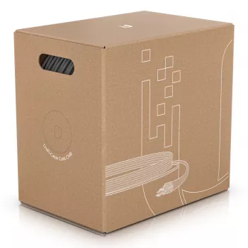 UTP Ethernet kabelis UBIQUITI UC-C6-CMR Cat6 RJ45 1 m, masīvs 23 AWG, PVC apvalks, 10/100/1000Base-T(X), balts