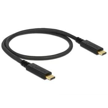 USB kabelis DeLOCK 83042 USB 3.2 Gen 2 0.5m USB C Melns