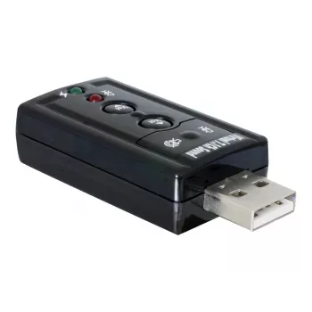 DeLOCK USB skaņas adapteris 7.1 - ārējā skaņas karte - stereo - USB (61645)