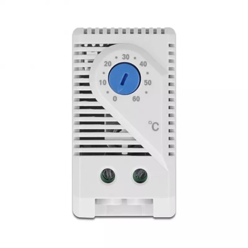 Termostats DELOCK 66823, plastmasas korpuss IP20, 30 W, 250 V, 10 A, 43×60×33 mm, zils/pelēks