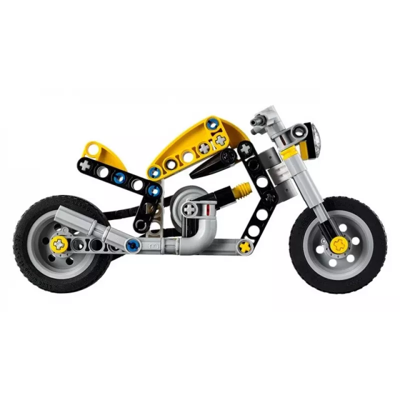 LEGO TECHNIC 42225 Dzeltenais Motocikls