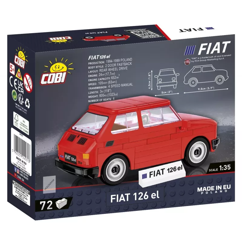 Konstruktors Cobi Youngtimer Collection Fiat 126p el 24531 — 150 gabali